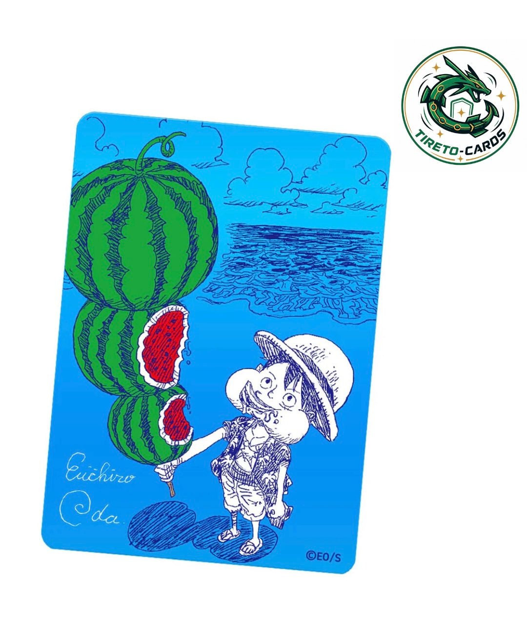 One Piece Shueisha Natsucomi 2026 Metallic Promokarte - Watermelon Luffy