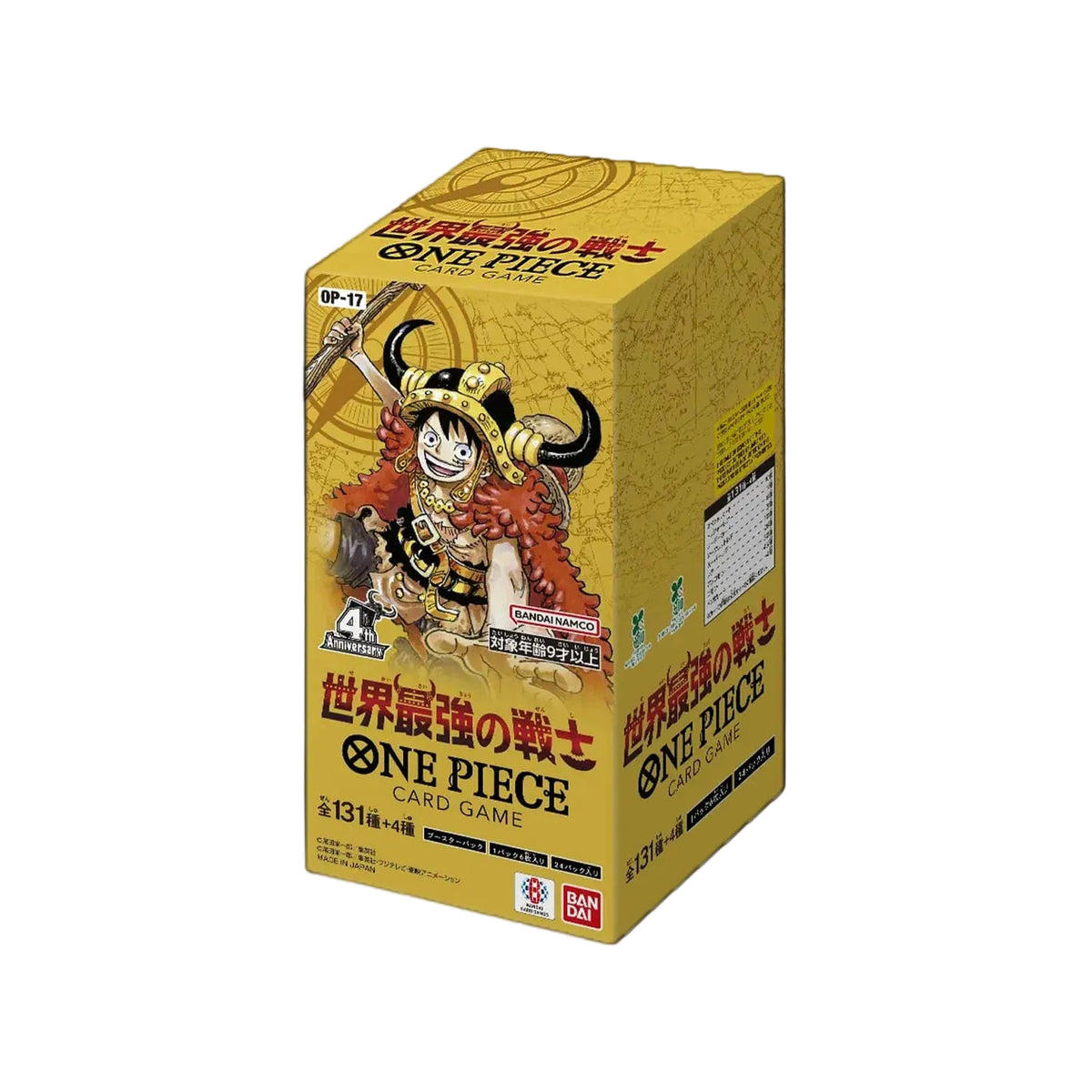 One Piece The World’s Strongest Warriors OP-17 Display (JP)