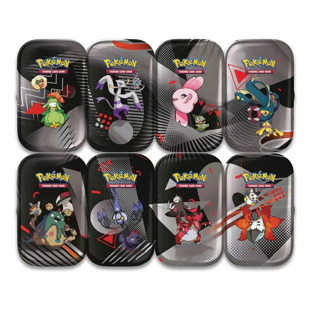 Pokemon Unova Mini Tin Display Schwarze Blitze & Weiße Flammen (DE)